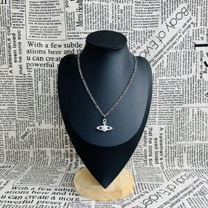 NWT Vivienne Westwood Mini bas relief pendant silver